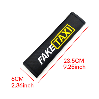 Praktiškos automobilio diržo pečių pagalvėlės su anglies pluošto raštu, universalus priedas, 75 g, su atspausdintu logotipu