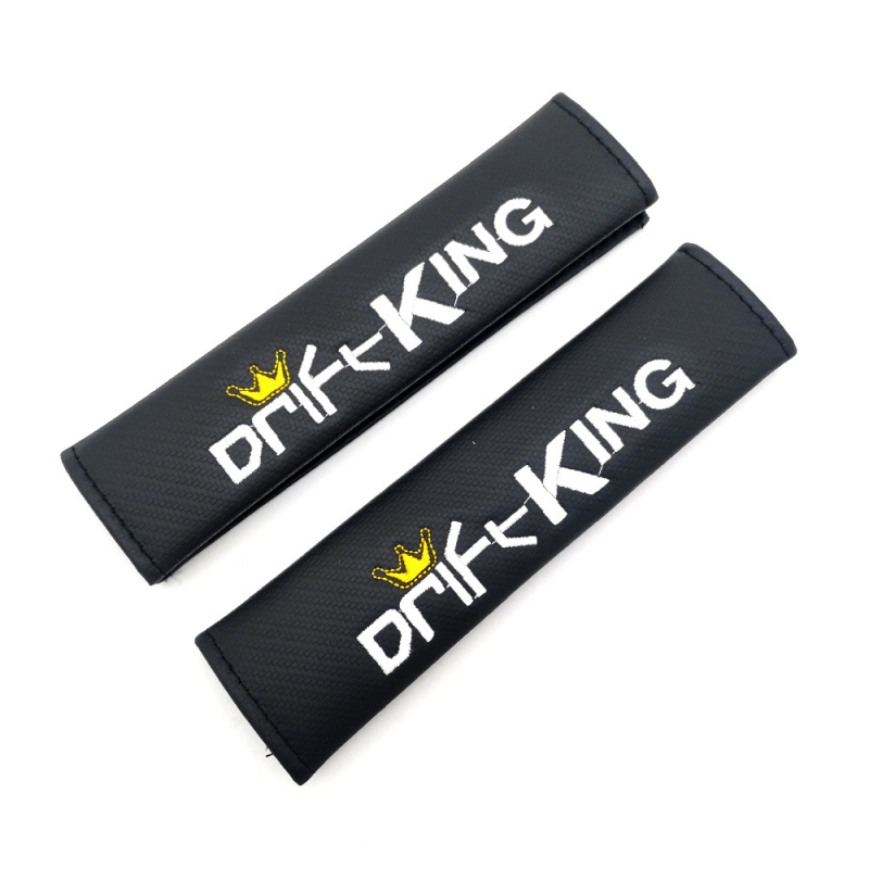 Praktiškos automobilio diržo pečių pagalvėlės su anglies pluošto raštu, universalus priedas, 75 g, su atspausdintu logotipu