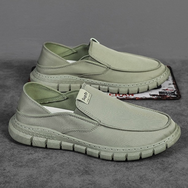 Muške platnene slip-on tenisice, okrugli vrh, injektirana potplat, EVA ulošak, mrežasto unutarnje