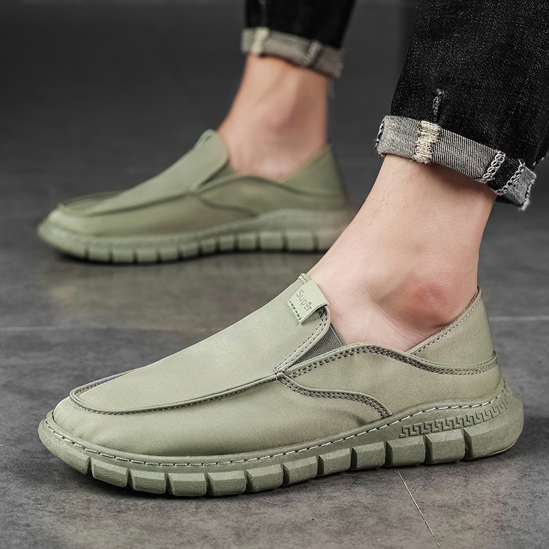 Muške platnene slip-on tenisice, okrugli vrh, injektirana potplat, EVA ulošak, mrežasto unutarnje