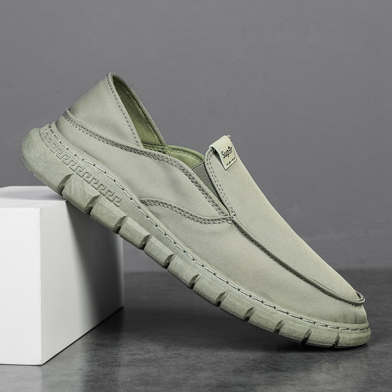 Muške platnene slip-on tenisice, okrugli vrh, injektirana potplat, EVA ulošak, mrežasto unutarnje