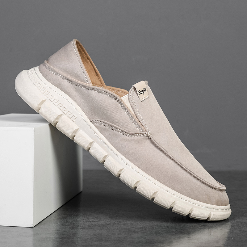 Muške platnene slip-on tenisice, okrugli vrh, injektirana potplat, EVA ulošak, mrežasto unutarnje