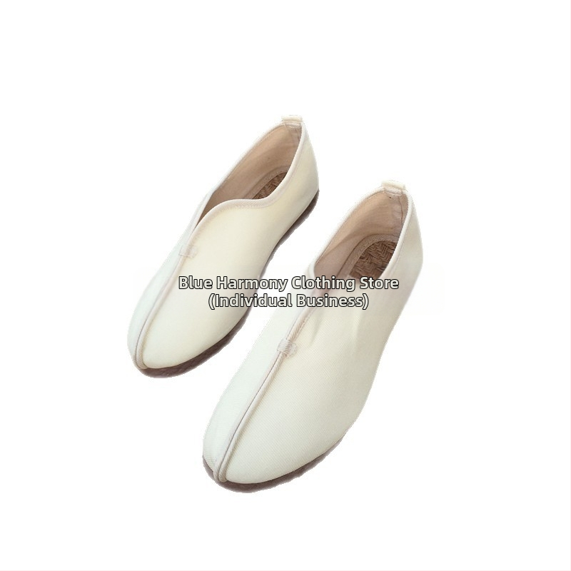 Meeste hingavadad lina jalanõud kanepi sisetaldaga, ümmarguse varba, madal ülemine osa, TPR tallad