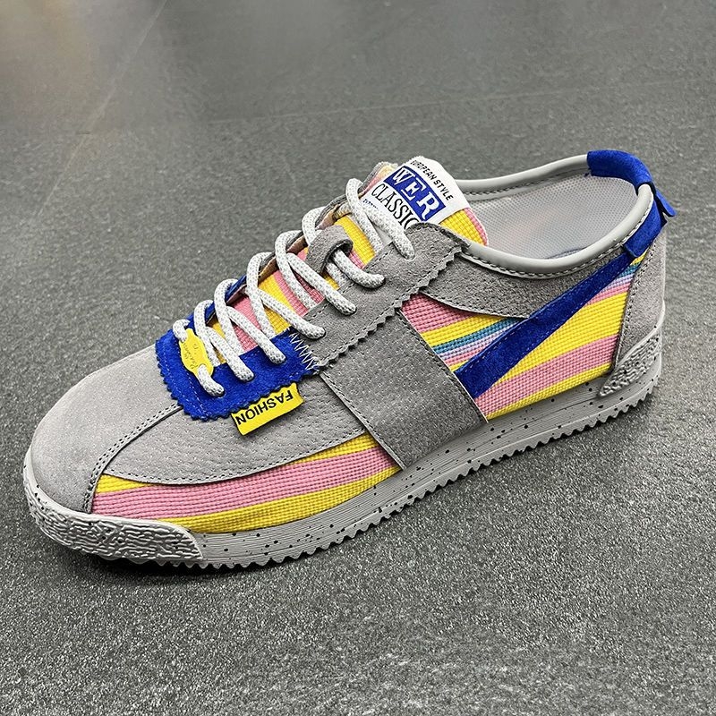 Muške tenisice - Platneni gornji dio, Nizak profil, Lace-up, EVA uložak, TPR potplat