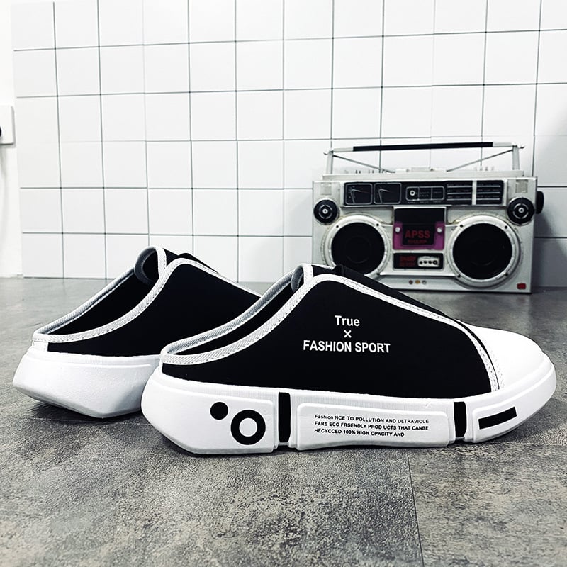 Jedrenja tenisice, prozračna platnena gornja, niski slip-on model, okrugli vrh, gumeni potplat