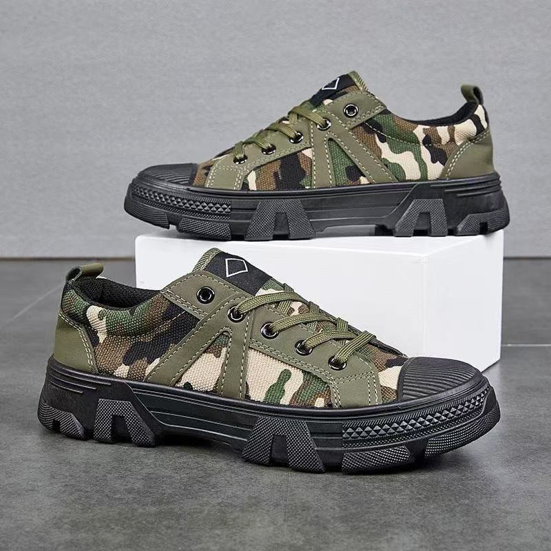 Pantofi de protecție pentru muncă, antiderapante, rezistenți, din pânză respirabilă, talpă injectată, șireturi, vârf rotund