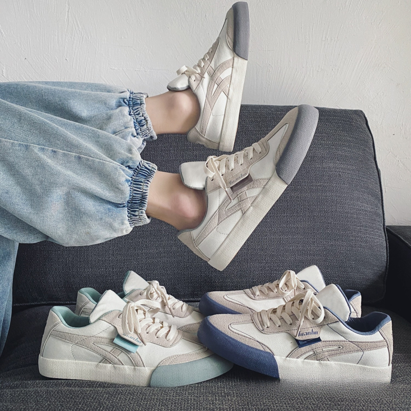 Pantofi de pânză pentru bărbați, cu șireturi, vârf ascultat, talpă din cauciuc, vară