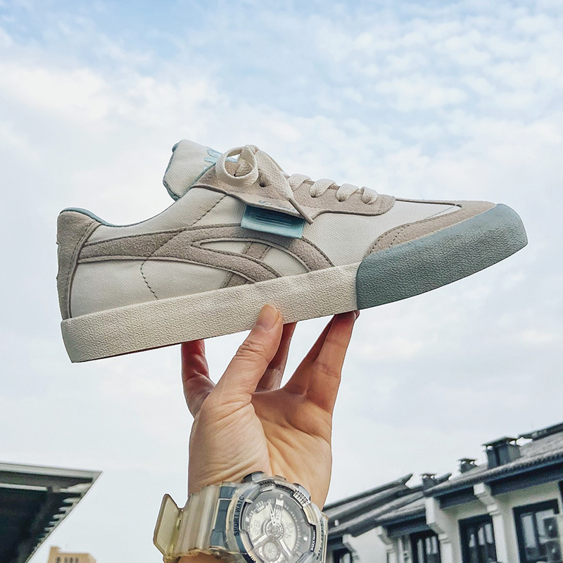 Pantofi de pânză pentru bărbați, cu șireturi, vârf ascultat, talpă din cauciuc, vară