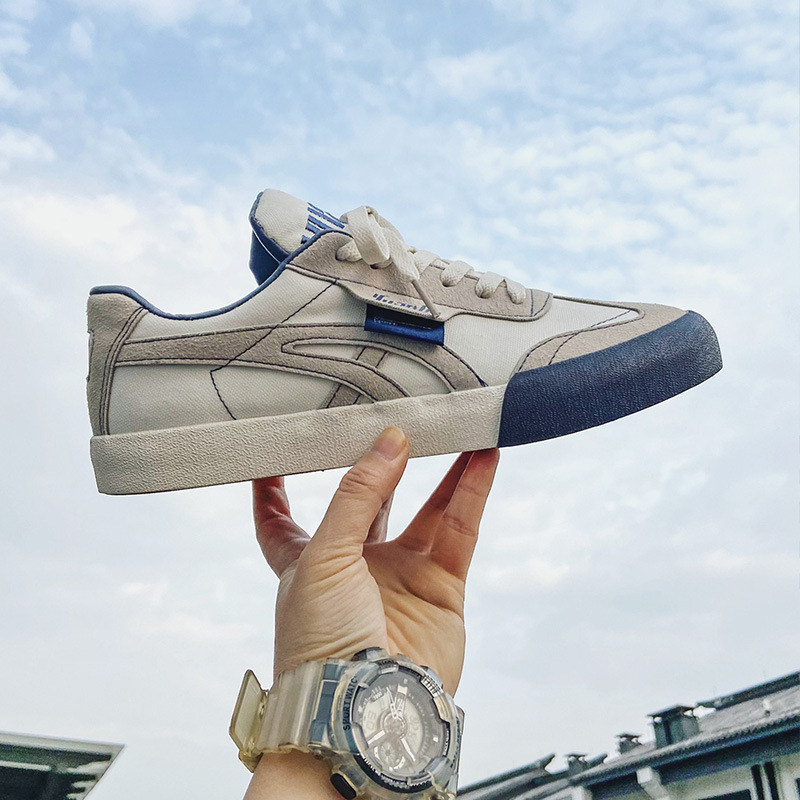 Платнени обувки за мъже, дишащи, с връзки, летни, гума подметка