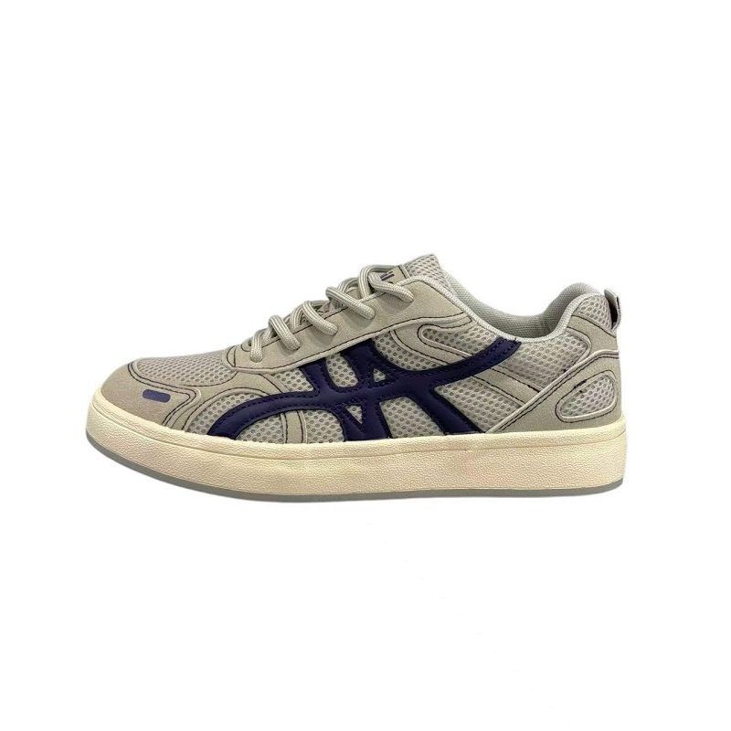 Мъжки платнени обувки — дишаща мрежеста подплата, противохлъзгаща гумена подметка, вулканизирана конструкция, ниско горнище, връзки