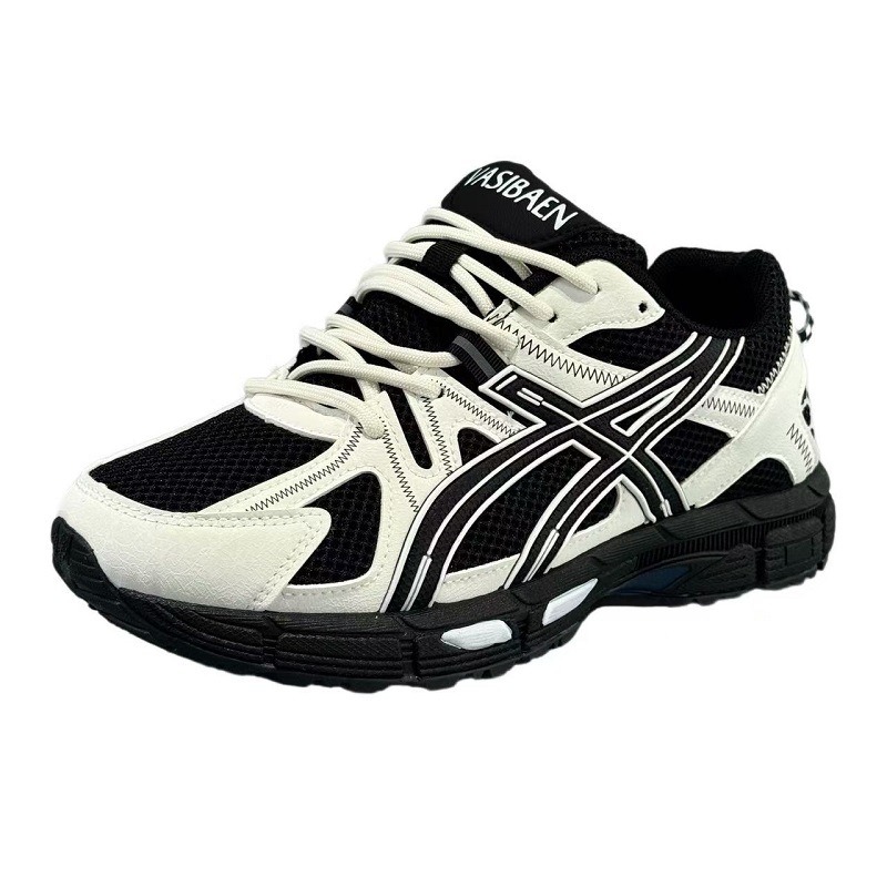 Мъжки маратонки с дишаща мрежеста горна част, леки, нисък профил, закръглен нос; PVC инжекционно формована подметка (лято 2025)