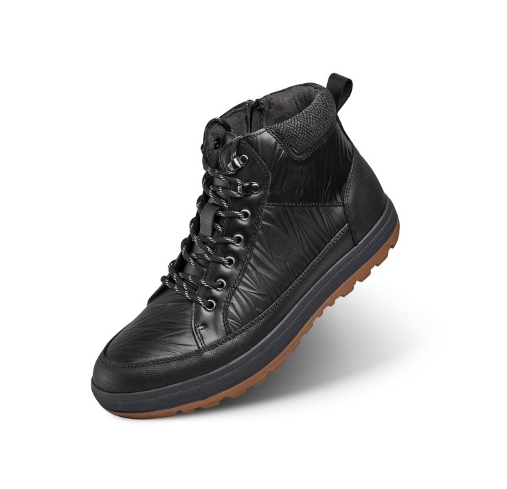 Martin bakancsok férfiaknak, vízálló és lélegzők, felső: első osztályú tehénbőr, talp: marhacsont alapú, talpbetét és bélés: sertésbőrből, középmagas szár, alacsony, vastag sarok