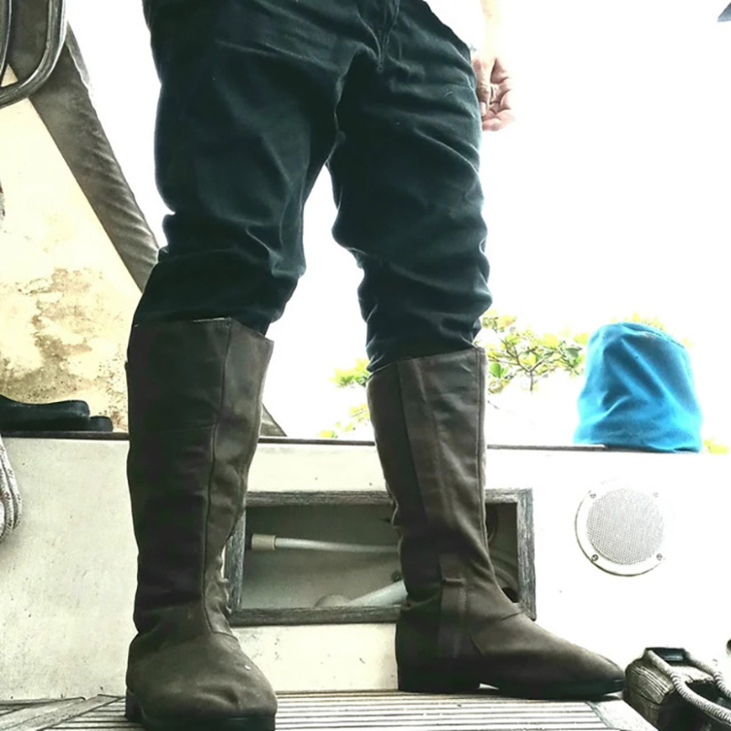 Cizme din piele pentru bărbați, stil retro, vamp PU, cizme romane (Material vamp: PU; Gen: Bărbați; Stil: Retro; Model: Romane)