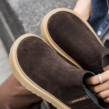 Téli Martin csizmák gumitalppal, középmagas szár, műszőrmés bélés