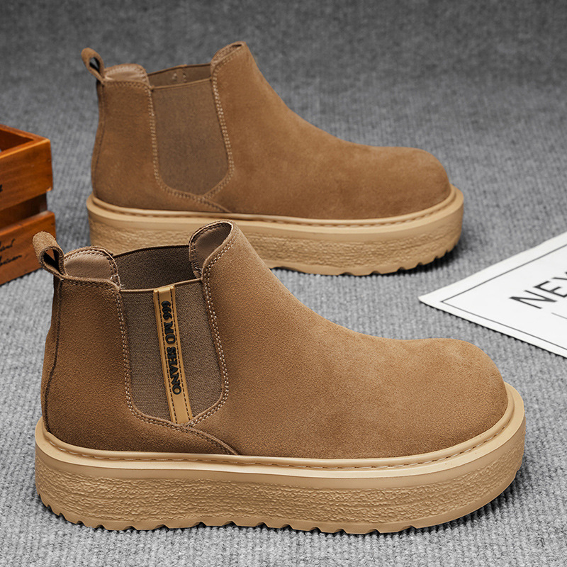 Téli Martin csizmák gumitalppal, középmagas szár, műszőrmés bélés