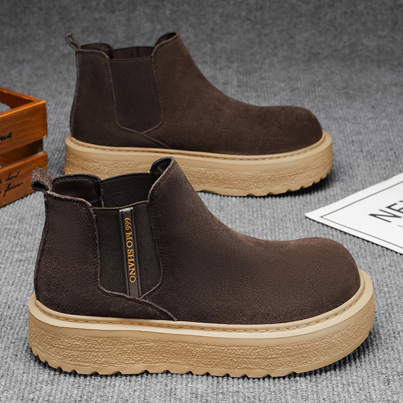 Téli Martin csizmák gumitalppal, középmagas szár, műszőrmés bélés