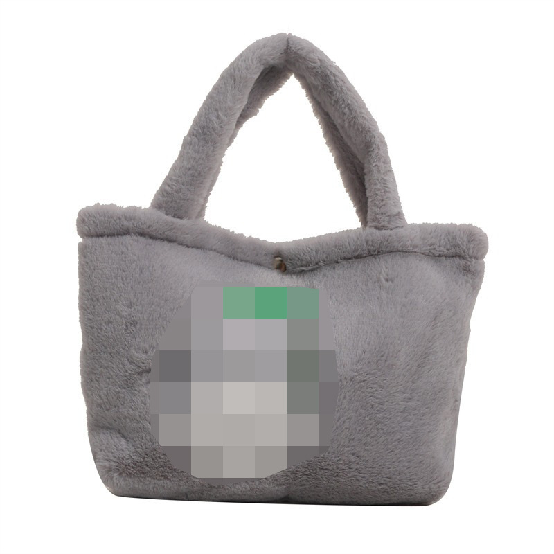 Gyerekbarát karikatúra plush táska, függőleges négyszög alakú forma, poliészter bélés, nyitott külső zseb, puha anyag