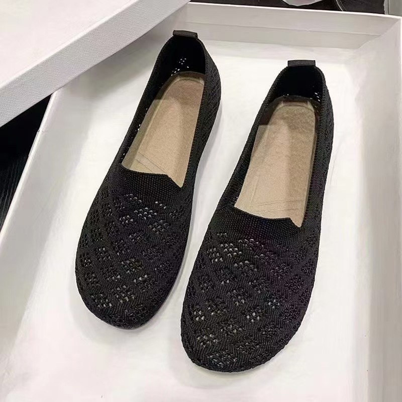 Női légáteresztő hálós cipő, slip-on, alacsony felső rész, PVC-öntött talp, textile talpbetét, nyár–tavasz
