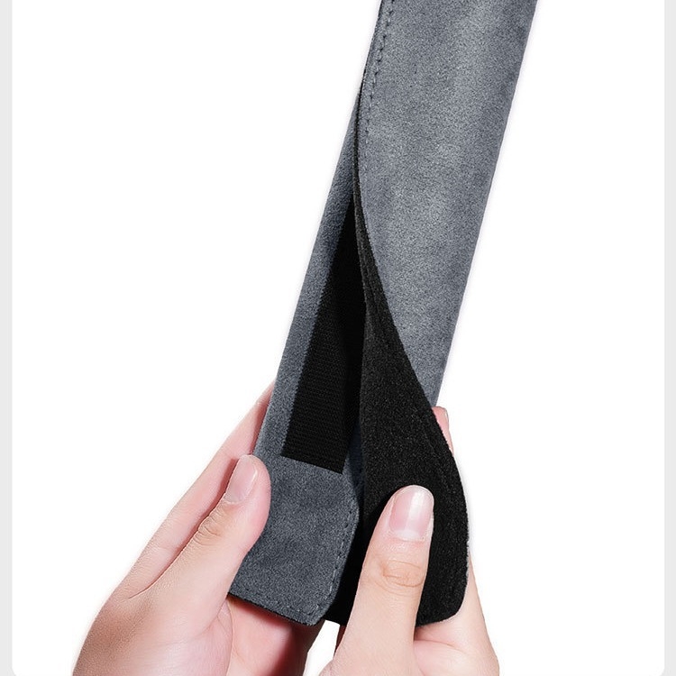 Navlaka za rameni sigurnosni pojas automobila – velur/suede, univerzalna prilagodba za sva godišnja doba, ispis logotipa, mogućnost prilagodbe.