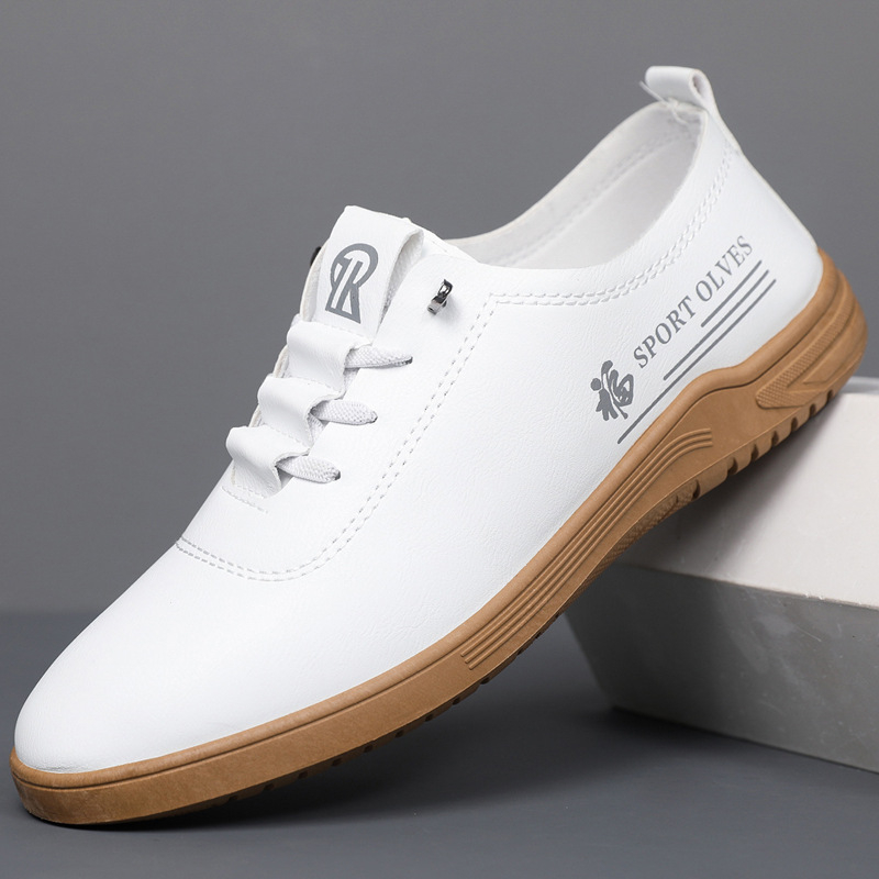 Muške PU kožne mokasine sa vezicama, casual stil, prozračni EVA ulošci, PVC potplat