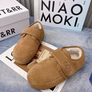 Mary Jane plišane balerinke za žene — jesen-zima, niski potplat 1–3 cm, gornji dio PU, unutarnja podstava od kratkog umjetnog pliša, gumeni potplat