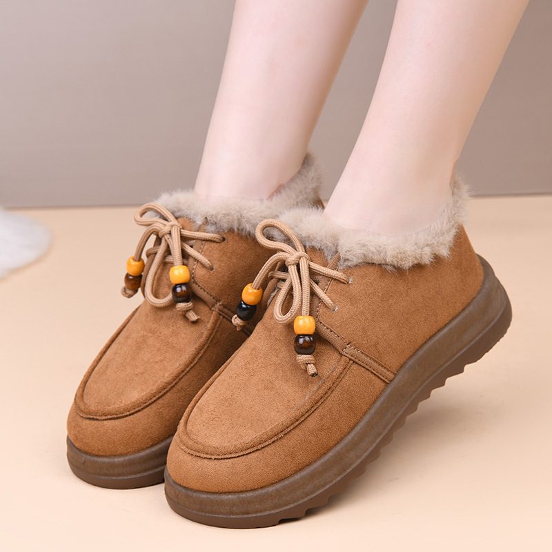 Ženske Birkenstock pliš papuče od pamuka, Zima 2025, slip-on, gornji dio od suedea, unutarnja prevlaka od umjetnog kratkog pliša, debela potplat