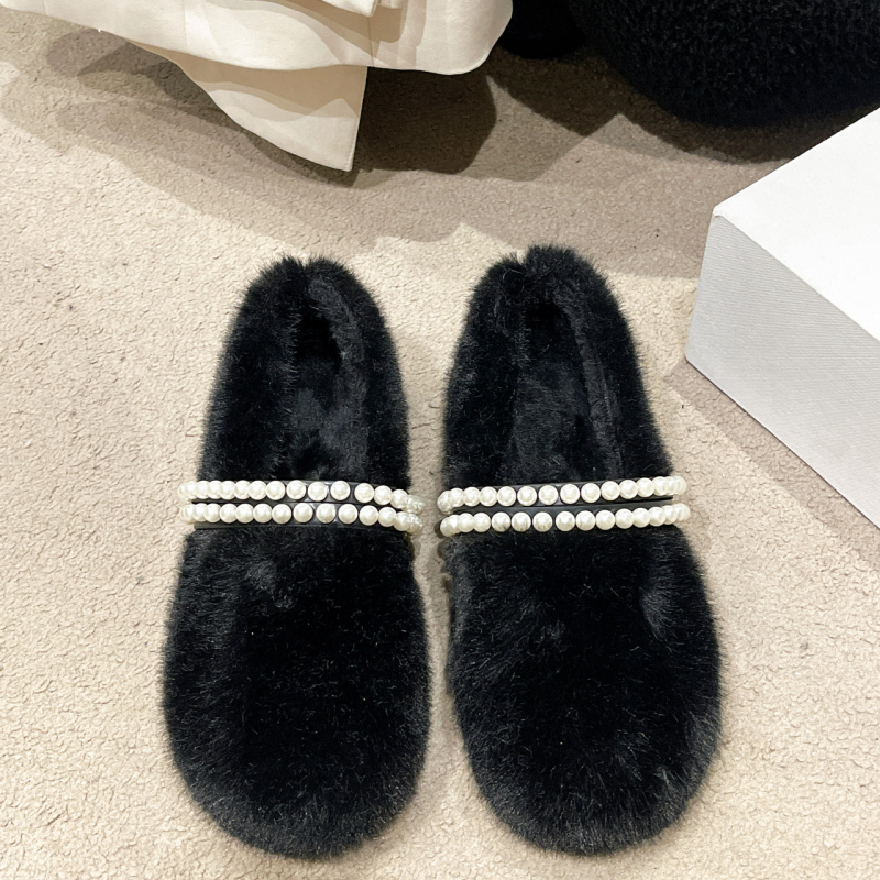 Ženske zimske slip-on cipele s pahuljastom podstavom, s povećanjem visine i debelim potplatom, gornji dio od umjetne PU, tekstilna uložak.