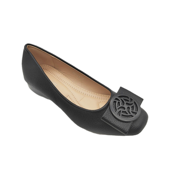 Ženske ravne cipele s kvadratnim vrhom, PU gornji dio, mikrovlaknena podstava, TPR potplat