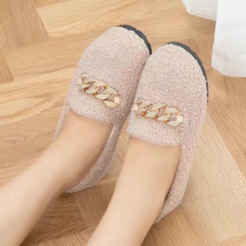 Ženski loaferi s fleksi podstavom, okrugli vrh, vamp Xi Shi Velvet, niski gornji dio, potplat od tele