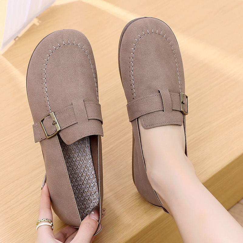 Ženske loafers slip-on, PU gornji dio, podstava od tekstila, PVC đon, niski potpetica 1–3 cm, proljeće 2025, CONVINCE