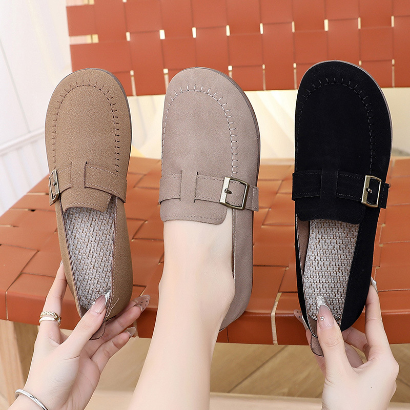 Ženske loafers slip-on, PU gornji dio, podstava od tekstila, PVC đon, niski potpetica 1–3 cm, proljeće 2025, CONVINCE