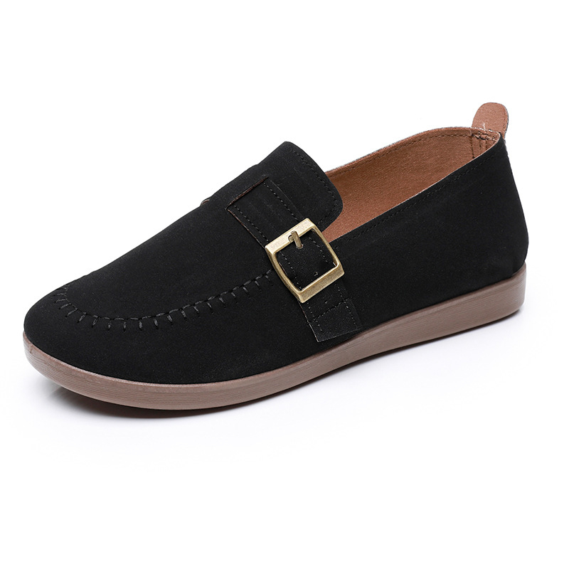 Ženske loafers slip-on, PU gornji dio, podstava od tekstila, PVC đon, niski potpetica 1–3 cm, proljeće 2025, CONVINCE