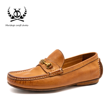 Muške kožne loaferice, slip-on, Goodyear šav; gornji dio od vršne kože; ulošak od iste kože; potplat od kompozita