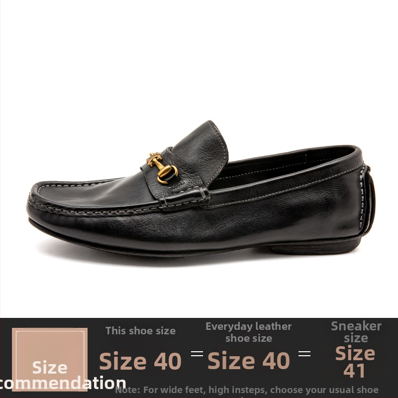 Muške kožne loaferice, slip-on, Goodyear šav; gornji dio od vršne kože; ulošak od iste kože; potplat od kompozita