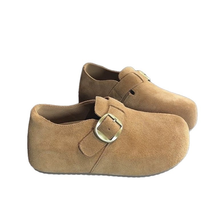 Ženske loaferice s debelim potplatom, retro stil, velur gornji dio, niski izrez, zatvaranje slip-on s jednom kopčom, PU ulošak, potplat od kompozita