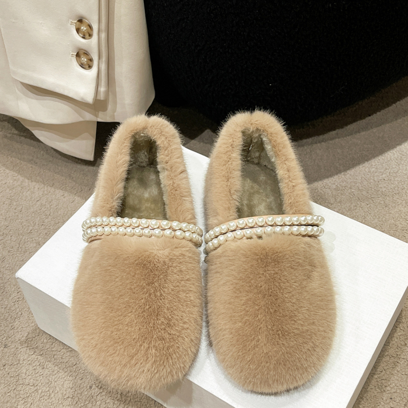 Bijele zimske slip-on cipele za žene, slip-on s povećanjem visine, visoki gornji dio, PU gornji dio, tekstilna podstava, gumeni potplat