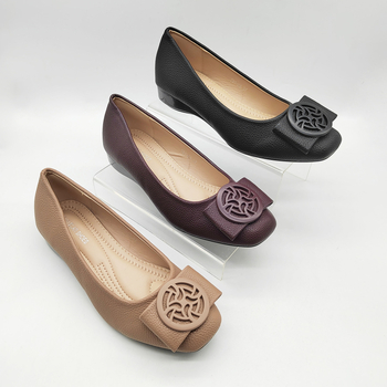 Ženske platforme cipele, kvadratni nos, gornji dio od umjetne PU, TPR đon, ravna peta