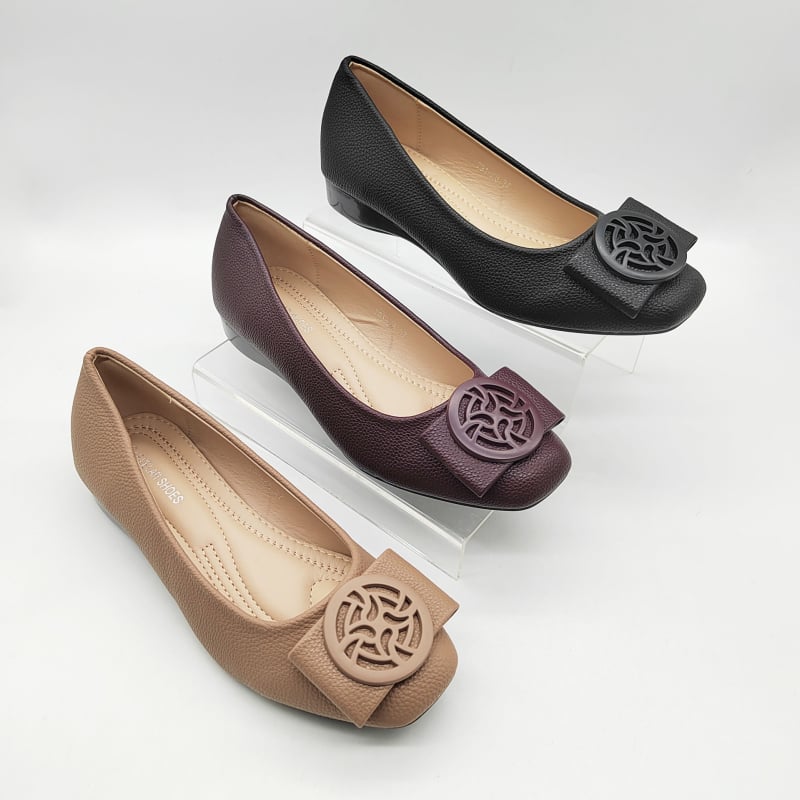 Ženske platforme cipele, kvadratni nos, gornji dio od umjetne PU, TPR đon, ravna peta