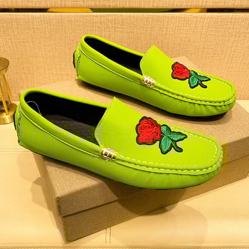 Meeste juhikingad - kunstnahast ülemine, kummijalga, ümmargune varvas, madal kont 1-3 cm, lilleline õmblus