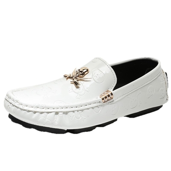 Meeste juhikingad - kunstnahast ülemine, kummijalga, ümmargune varvas, madal kont 1-3 cm, lilleline õmblus