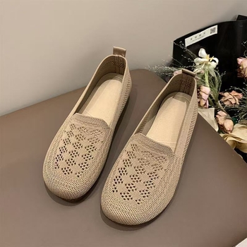 Ženske mrežaste slip-on mokasice — okrugli vrh, prozračna mreža gornjeg dijela, gumena podloga, niski profil