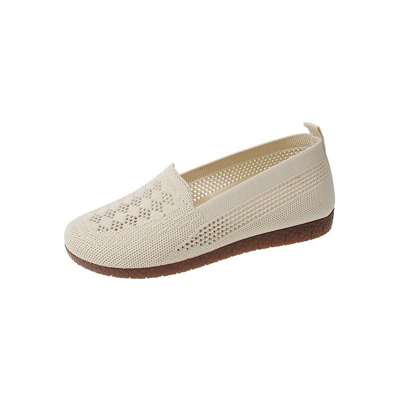 Ženske mrežaste slip-on mokasice — okrugli vrh, prozračna mreža gornjeg dijela, gumena podloga, niski profil