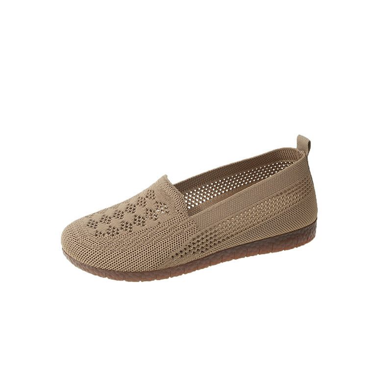 Ženske mrežaste slip-on mokasice — okrugli vrh, prozračna mreža gornjeg dijela, gumena podloga, niski profil