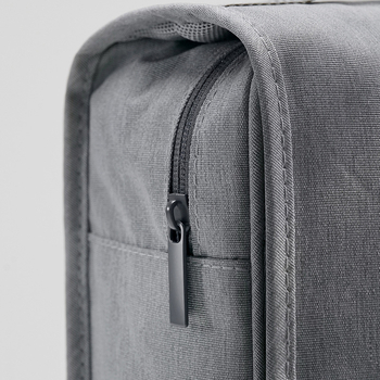 Šminka torba — Kockasti oblik — Reciklirana šandonska svila — Višenamjenski putni organizator za kozmetiku i toaletne potrepštine