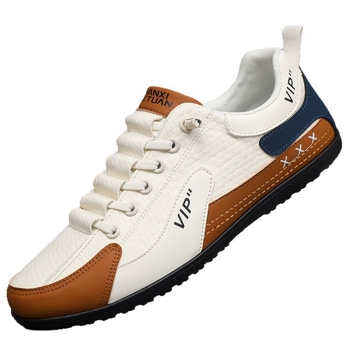 Vīriešu slip-on ikdienas kurpes ar PU augšdaļu, gumijas zole, elpojošas, pretslidēšanas, elastīga siksna