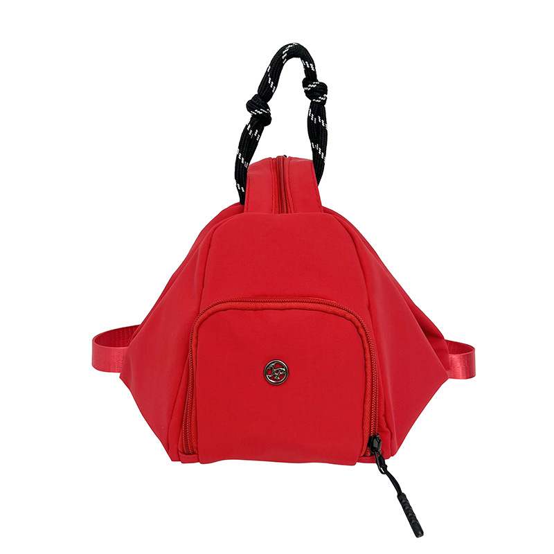 Crossbody torba - casual višenamjenska, ovalni oblik, platnen materijal, zatvaranje na zip, unutarnji pretinac