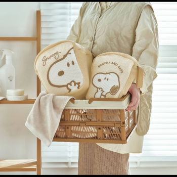 Snoopy u japanskom stilu – mrežasta putna torbica za šminku i higijenske potrepštine – ultra lagana, kubni oblik