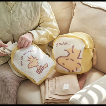 Snoopy u japanskom stilu – mrežasta putna torbica za šminku i higijenske potrepštine – ultra lagana, kubni oblik