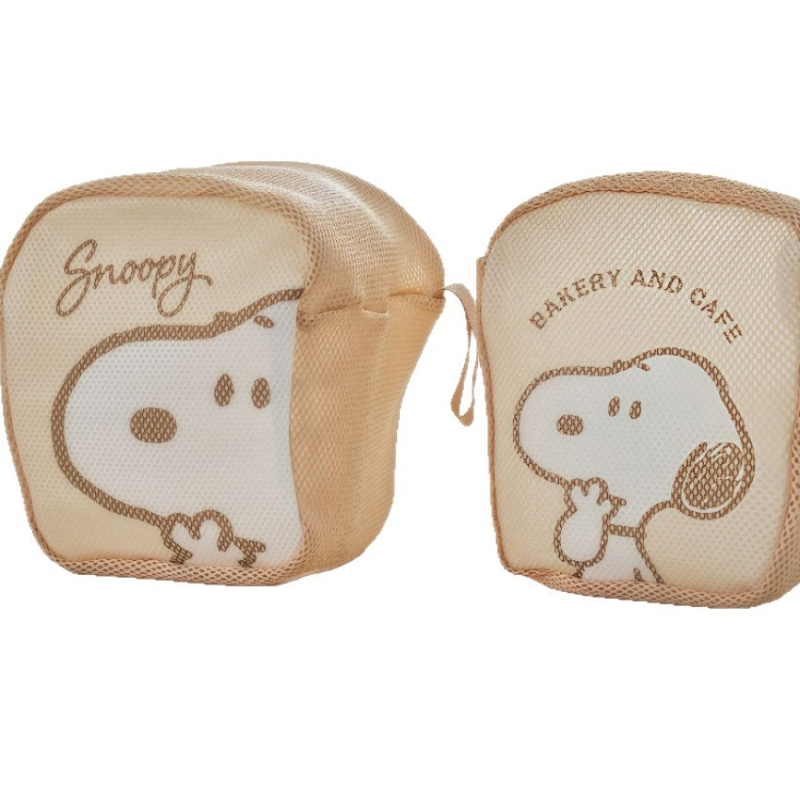 Snoopy u japanskom stilu – mrežasta putna torbica za šminku i higijenske potrepštine – ultra lagana, kubni oblik