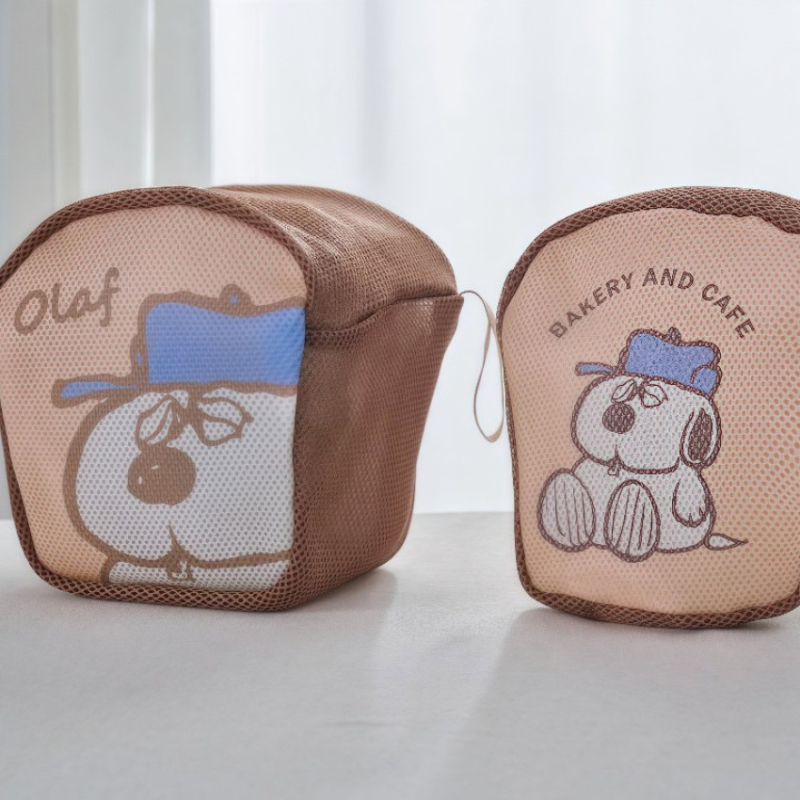 Snoopy u japanskom stilu – mrežasta putna torbica za šminku i higijenske potrepštine – ultra lagana, kubni oblik